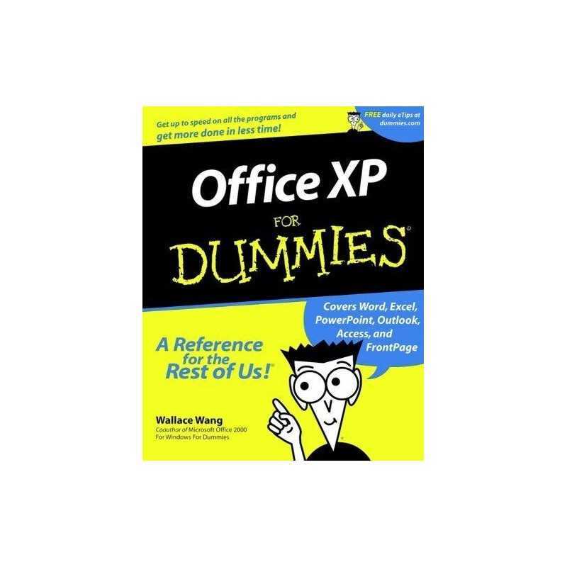Office XP For Dummies by Wang, Wallace Paperback Book