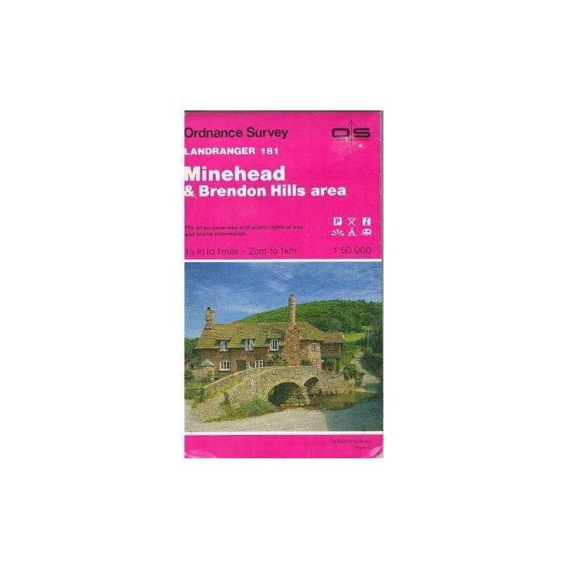 Landranger Maps: Minehead and Brendon Hi... by Ordnance Survey Sheet map, folded
