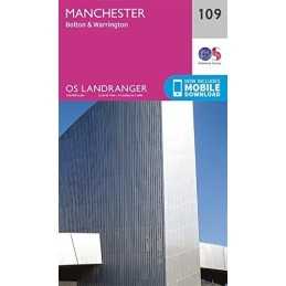 Landranger (109) Manchester, Bolton & Warrington (OS Landr... by Ordnance Survey