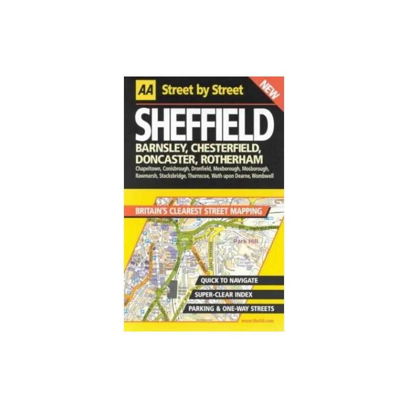 AA Street by Street Sheffield by AA Publishing Paperback Book  Fast