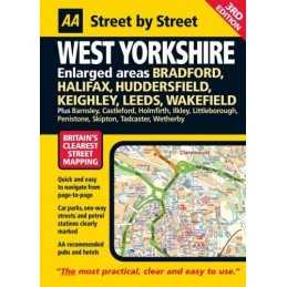 AA Street by Street West Yorkshire: Maxi Paperback Book