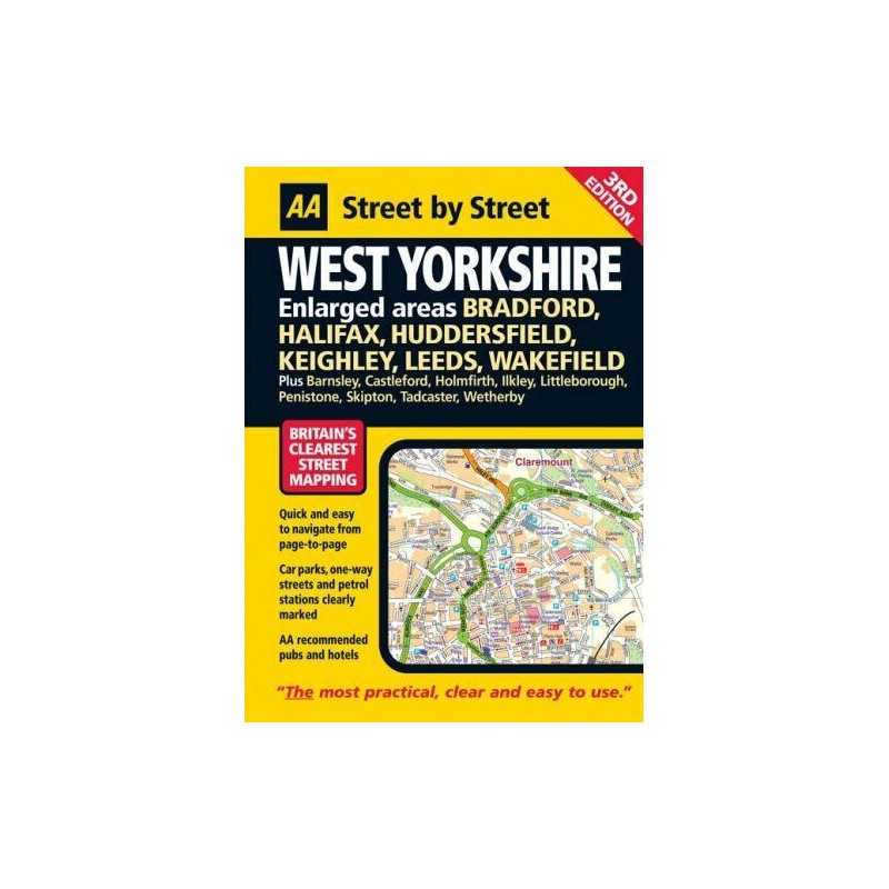 AA Street by Street West Yorkshire: Maxi Paperback Book