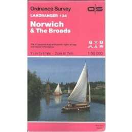 Landranger Map 134 Norwich and the ..., Ordnance Survey