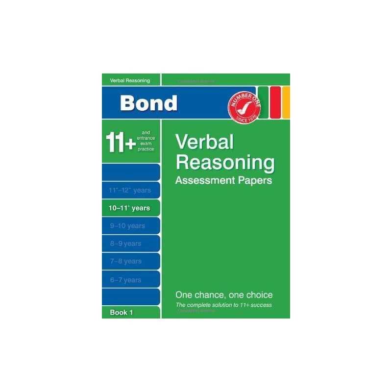 Bond Verbal Reasoning Assessment Papers 1..., J.M. Bond