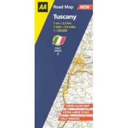 Tuscany: No.2 (AA Road Map Italy S.) Sheet map, folded Book