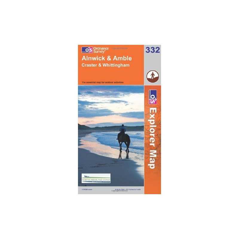 Alnwick and Amble, Craster and Whittingh... by Ordnance Survey Sheet map, folded