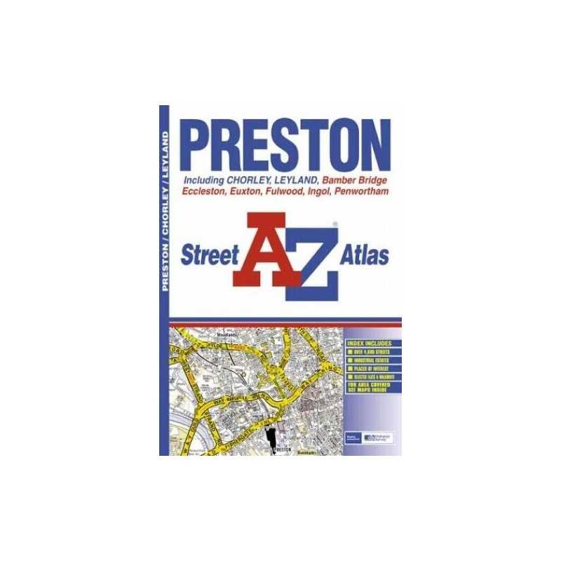 A-Z Preston Street Atlas by Geographers A-Z Map Company Paperback Book The