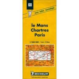 Michelin Map 60 Le Mans, Chartres, ... by Michelin Travel Publ Sheet map, folded