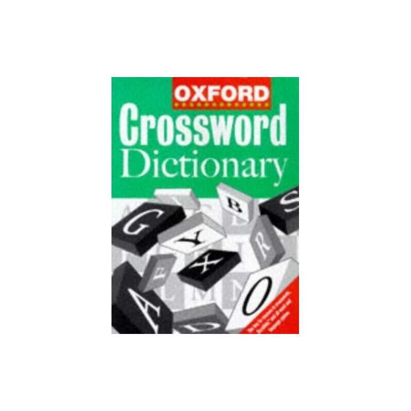 The Oxford Crossword Dictionary by Market House Books Ltd Hardback Book The