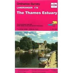 Landranger Maps: Thames Estuary Sheet 17... by Ordnance Survey Sheet map, folded