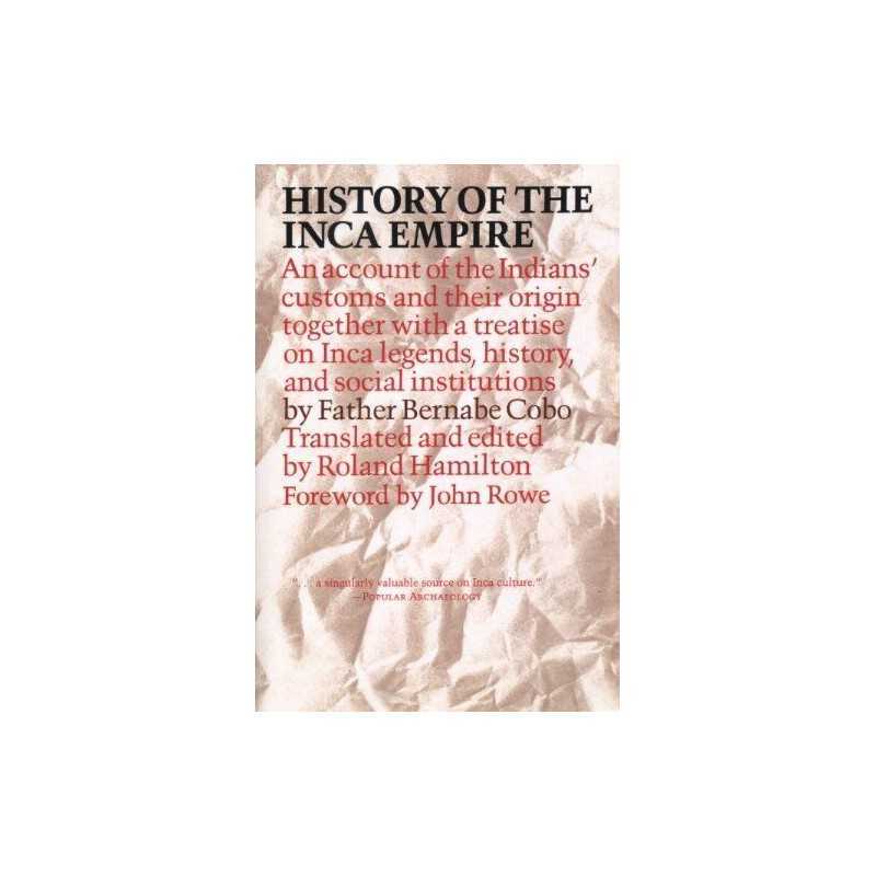 History of the Inca Empire: An Acco..., Cobo, Father Be