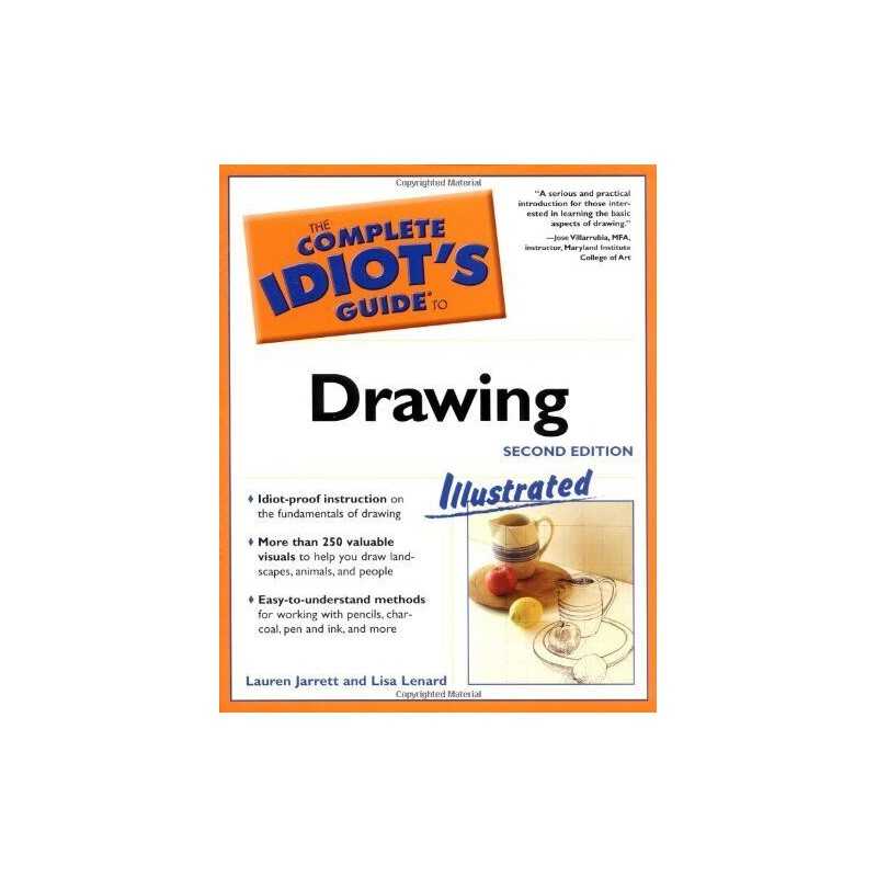 The Complete Idiots Guide to Drawing: Illustrated by Lenard-Cook, Lisa Book The