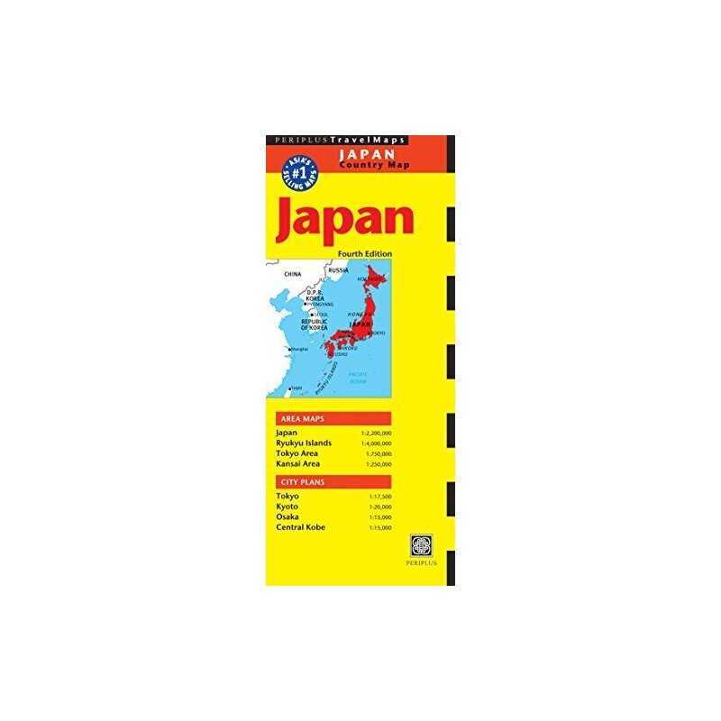 Japan Travel Map Fourth Edition (Pe..., Periplus Editio