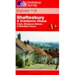 Shaftesbury and Cranborne Chase, Wimborn... by Ordnance Survey Sheet map, folded