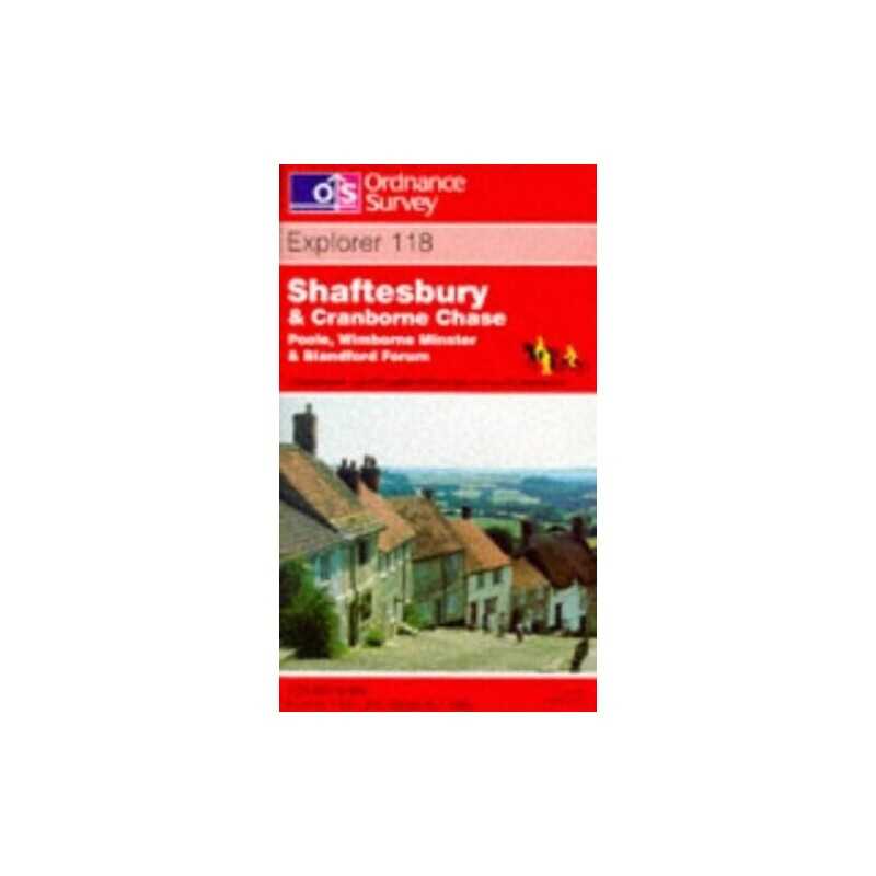 Shaftesbury and Cranborne Chase, Wimborn... by Ordnance Survey Sheet map, folded