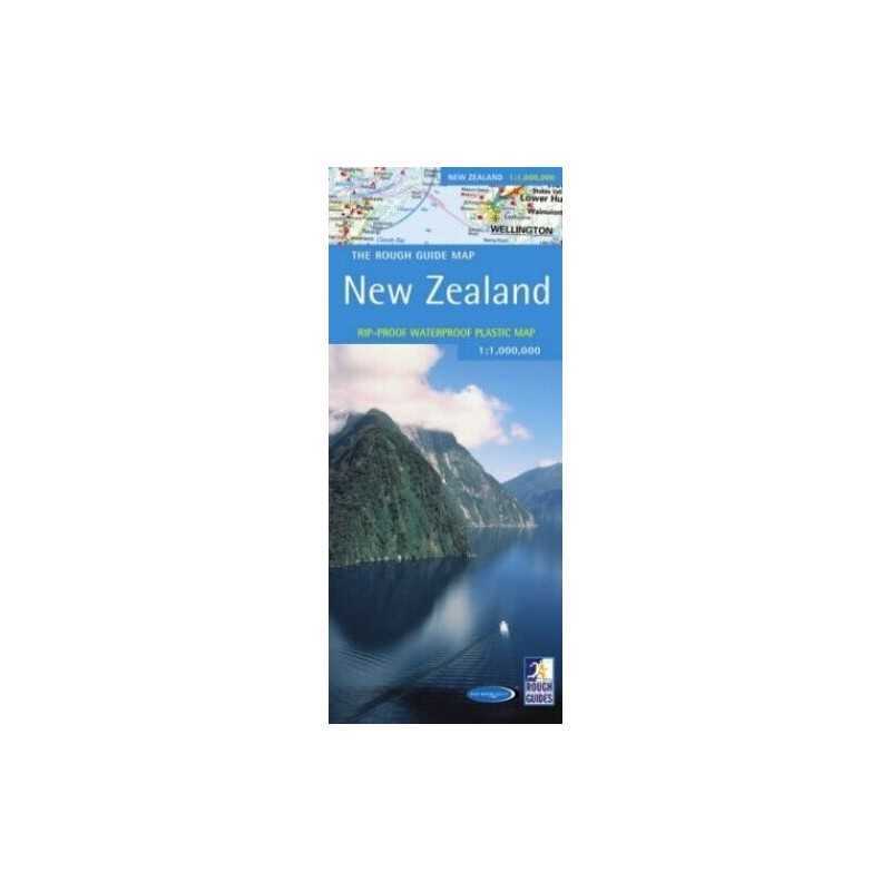 A Rough Guide Map New Zealand by Rough Guides Sheet map Book