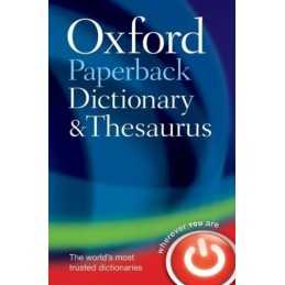 Oxford Paperback Dictionary & Thesaurus by Oxford Languages Paperback Book The