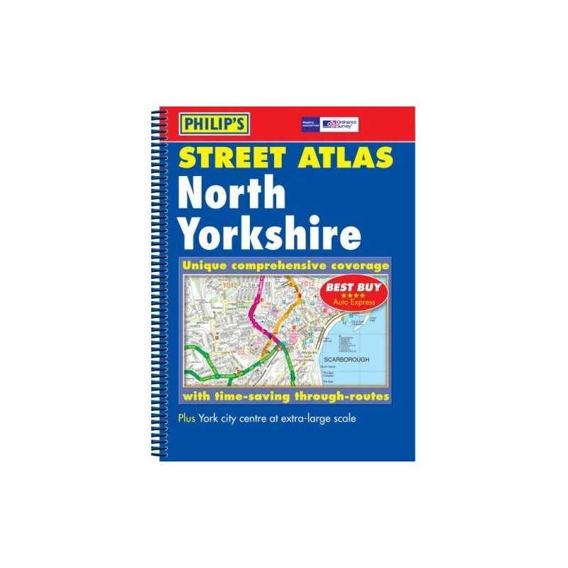 Philips Street Atlas North Yorkshire: Pocket by Philips Maps Paperback Book