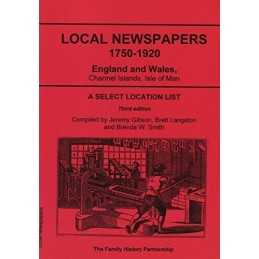 Local Newspapers 1750-1920 England Wales