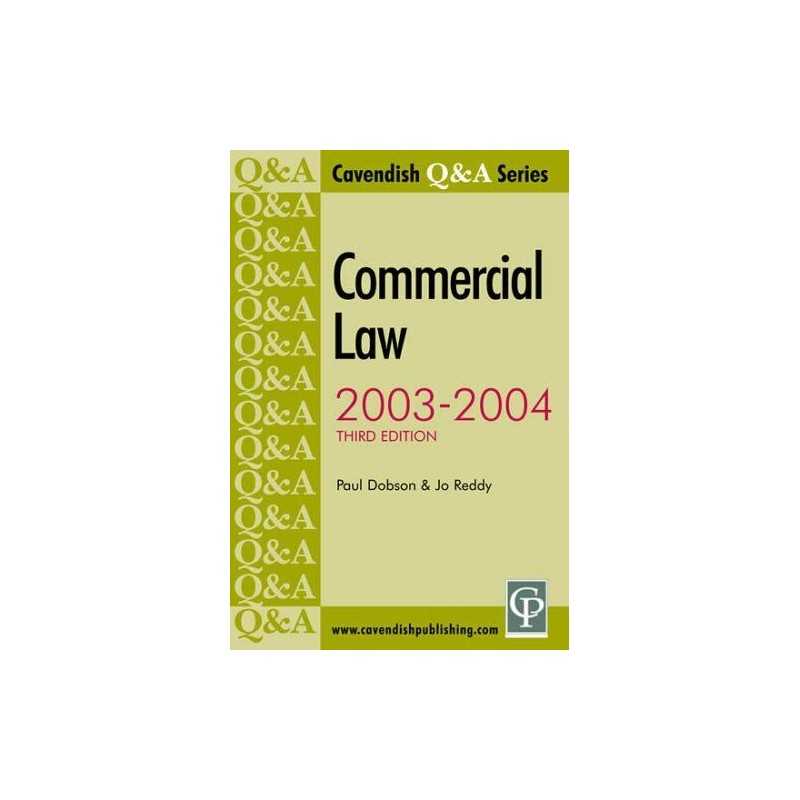 Q&A Commercial Law 2009-2010 (Questions and Answers) by Reddy, Jo Paperback The