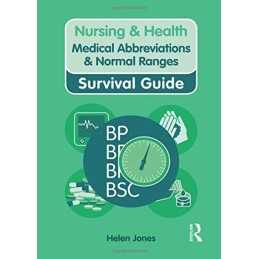Medical Abbreviations and Normal Ranges (Nursing... by Jones, Helen Spiral bound