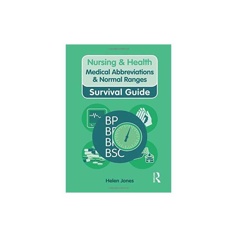 Medical Abbreviations and Normal Ranges (Nursing... by Jones, Helen Spiral bound