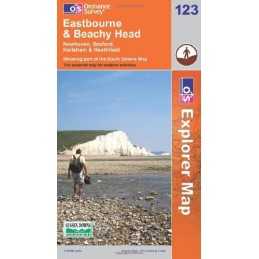 Eastbourne and Beachy Head (OS Explorer ... by Ordnance Survey Sheet map, folded
