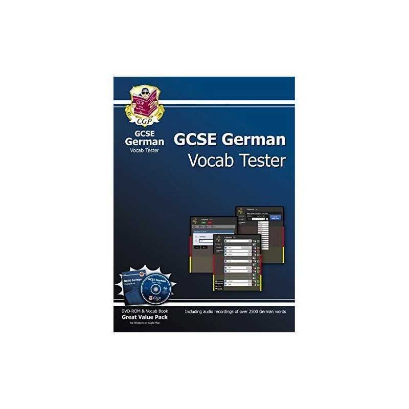 GCSE German Interactive Vocab Tester - DVD-ROM and Vocab Book (A... by CGP Books