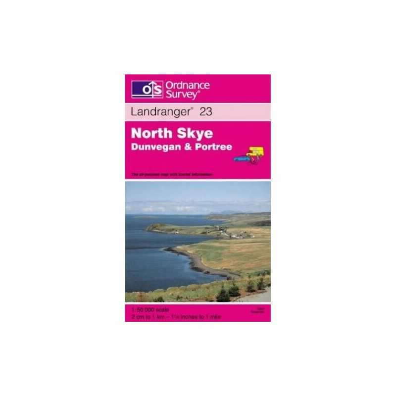 North Skye, Dunvegan and Portree (Landra... by Ordnance Survey Sheet map, folded