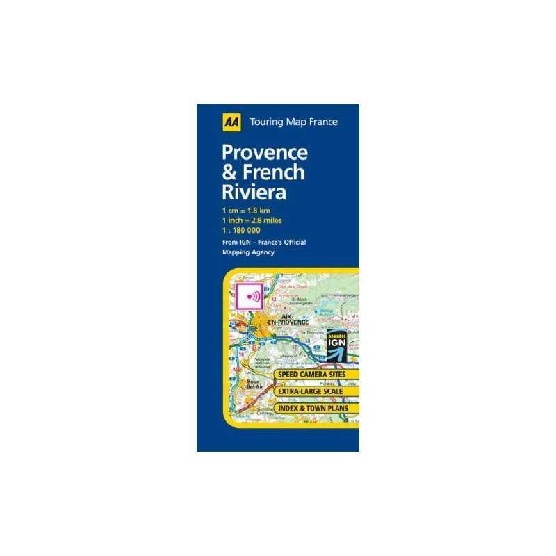 Provence and French Riviera (AA Road Map F... by AA Publishing Sheet map, folded