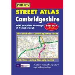 Ordnance Survey/Philips Street Atlas Cambridgeshire Spiral bound Book