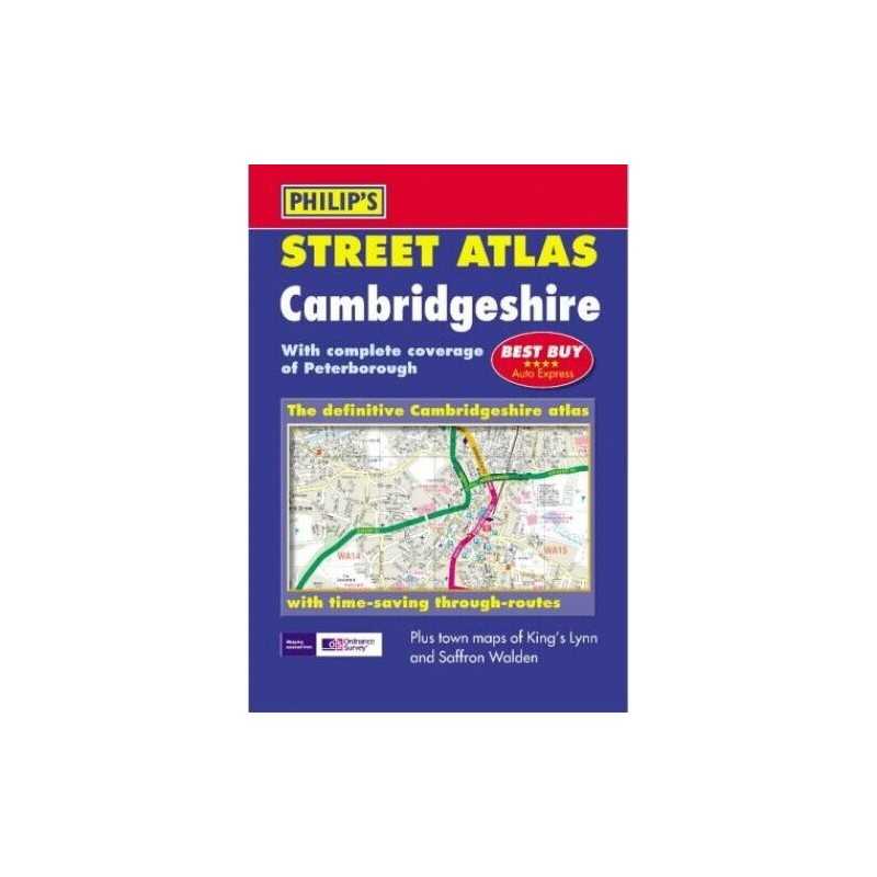 Ordnance Survey/Philips Street Atlas Cambridgeshire Spiral bound Book