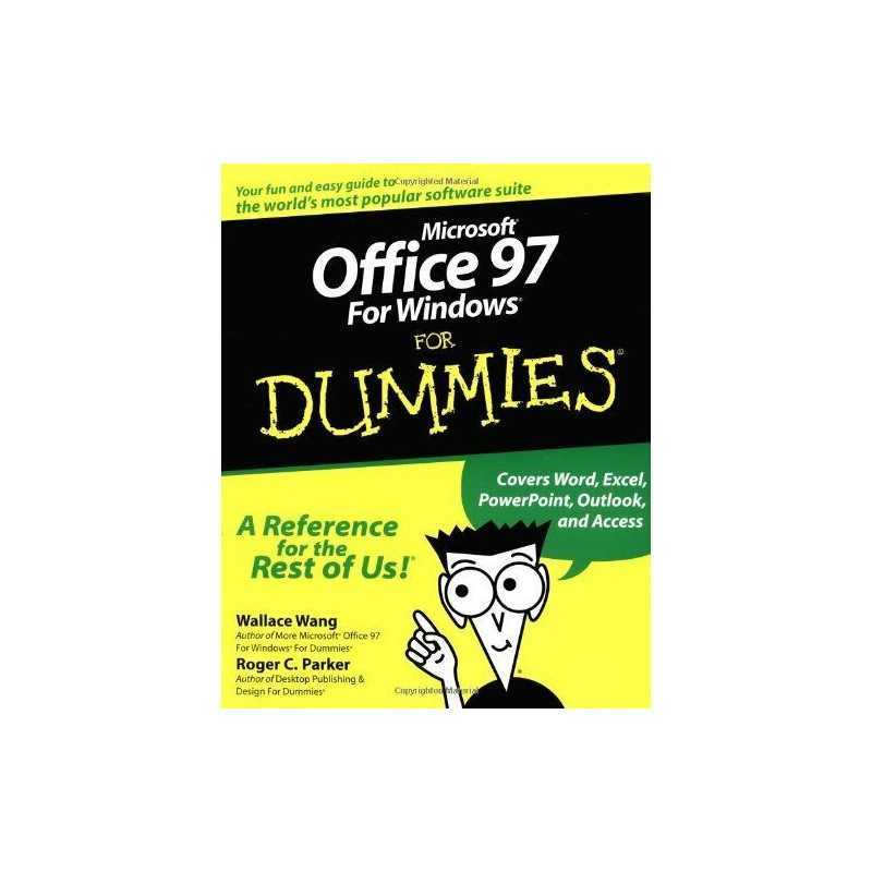 Microsoft Office 97 for Windows For Dummies by Parker, Roger C. Paperback Book