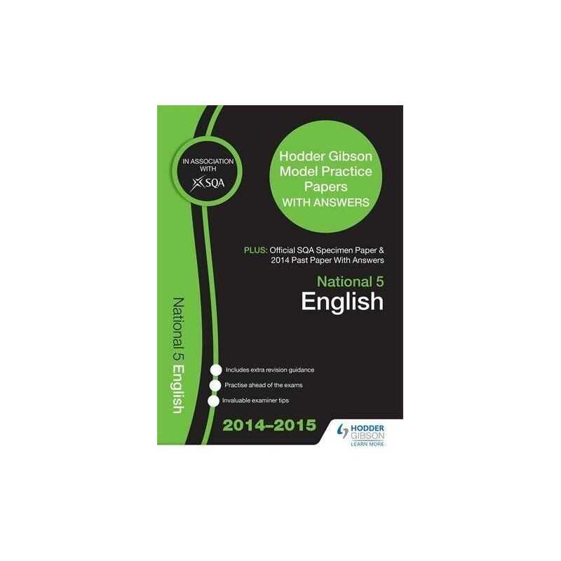 SQA Specimen Paper, 2014 Past Paper National 5 English & Hodder Gibson... by SQA