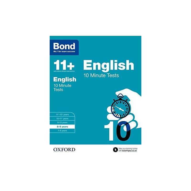 Bond 11+: English 10 Minute Tests: 8-9 years by Bond 11+ Book  Fast