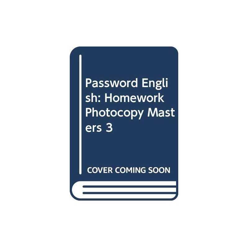 Password English: Homework Photocopy Masters 3