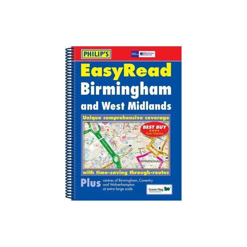 Philips Street Atlas EasyRead Birmingham