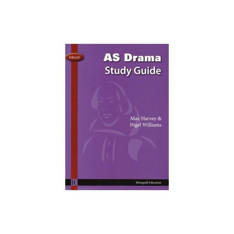 Edexcel AS Drama Study Guide (Rhinegold Edu... by Max Harvey, Nigel Wi Paperback