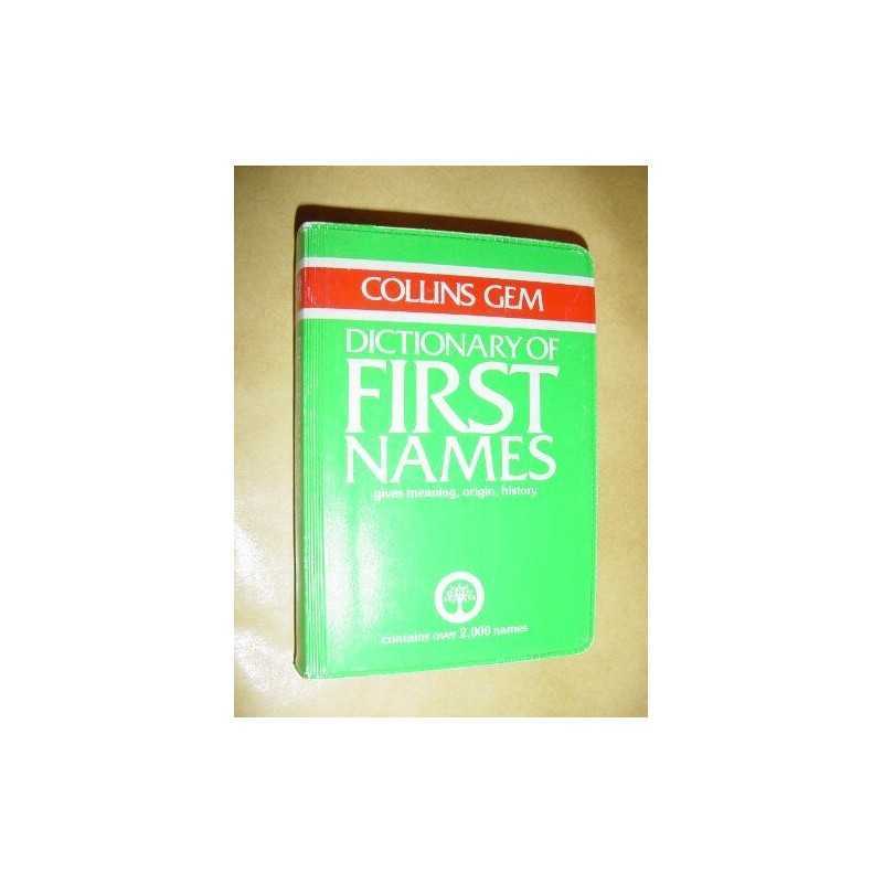 Dictionary of First Names (Gem Dictionaries) by Dictionaries & Referen Paperback