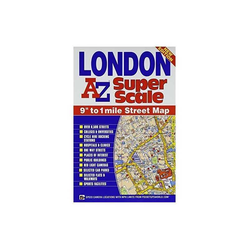 London Super Scale Map, Geographers A-Z Map Co. Ltd.