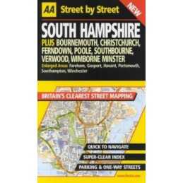 AA Street by Street Hampshire, South Paperback Book