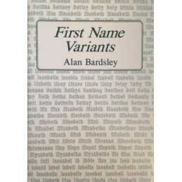 First Name Variants by Bardsley, Alan Paperback Book