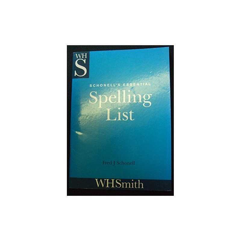 Schonells Essential Spelling List by Schonell, Fred J. Spiral bound Book The
