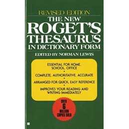 The New Rogets Thesaurus in Dictionary For... by American Heritage Ed Paperback
