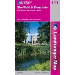 Sheffield and Doncaster, Rotherham, Barn... by Ordnance Survey Sheet map, folded