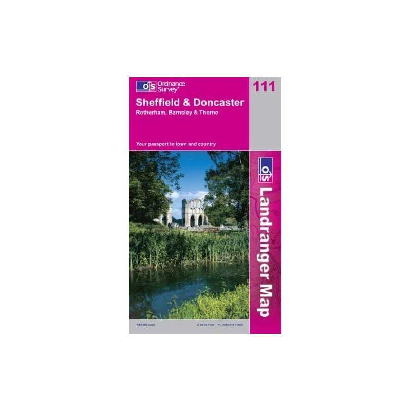 Sheffield and Doncaster, Rotherham, Barn... by Ordnance Survey Sheet map, folded