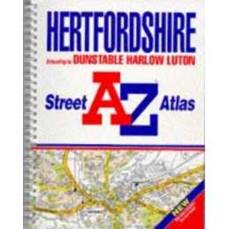A. to Z. Street Atlas of Hertfordshire (A-Z Street Atlas) Paperback Book The