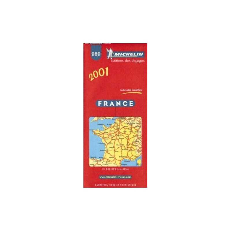 France: 989 (Michelin Country Maps) by Pneu Michelin Sheet map, folded Book The