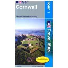 Cornwall (OS Travel Series - Tourist Map... by Ordnance Survey Sheet map, folded
