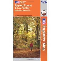 Epping Forest and Lee Valley (OS Explore... by Ordnance Survey Sheet map, folded